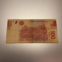 100 PESO MEXICO BILLS UNCIRCULATED