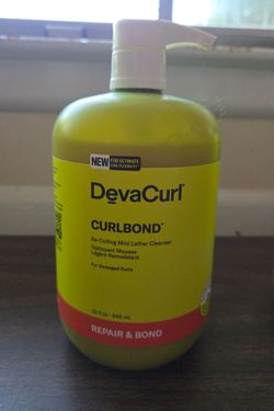 DevaCurl CurlBond Re-Coiling Mild Lather Cleanser Repair Damaged Hair 32 oz
