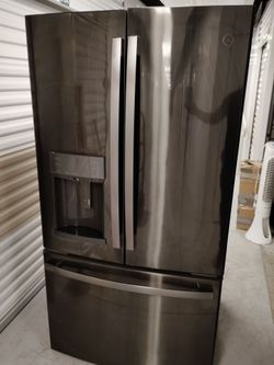 G.E  Dark Stainless Steel Refrigerator