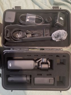 DJI Osmo Pocket 3 Creator Combo, 1'' CMOS, 4K Resolution/120fps Vlog Camera, 3-Axis Stabilization, Face/Object Tracking, Mic Included for Clear Sound,