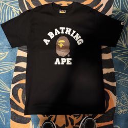 Bape College Black Tee