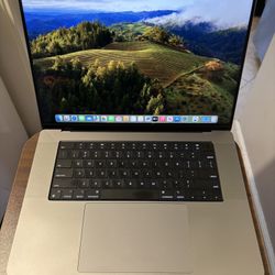 2021 MACBOOK PRO 16 INCH, 32GB M1 MAX 1TB SSD BATTERY COUNT ONLY 110 COUNT FOR MUSIC AND VIDEO EDIT