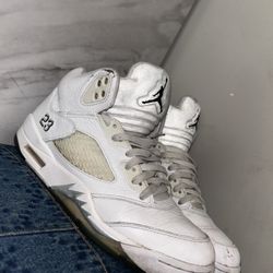 2015 Jordan 5 Retro  ‘White Metallic’ (Beaters) 