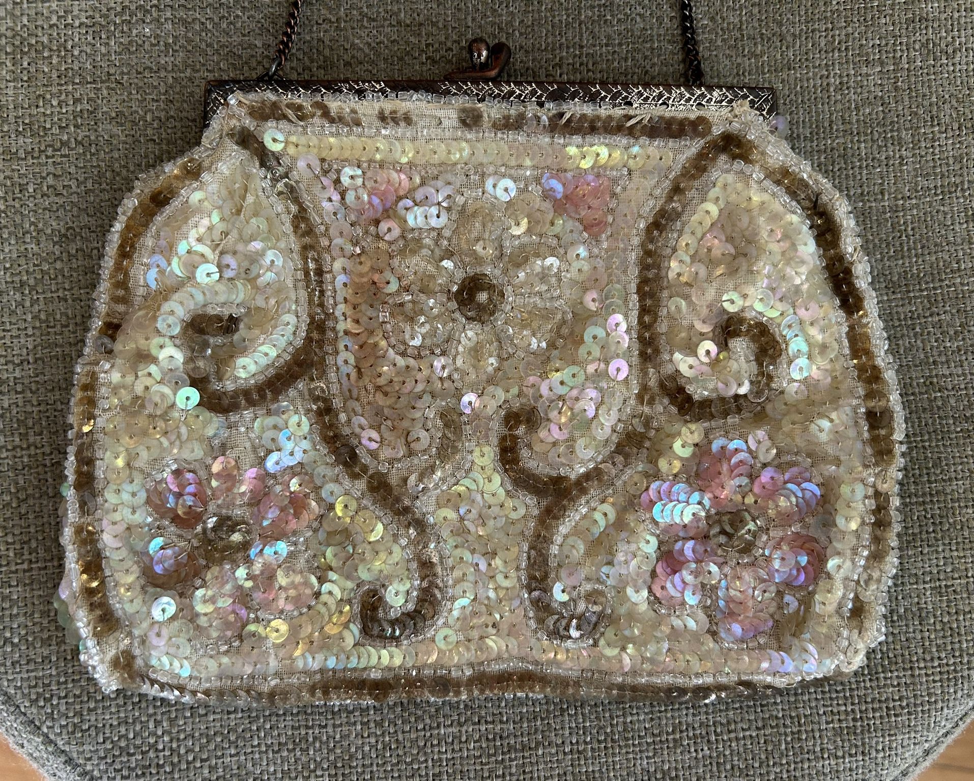 Vintage Sequenced Purse-made In France