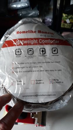 Homelike Moment lightweight Comforter King size