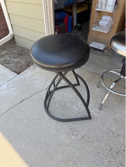 Black barstool
