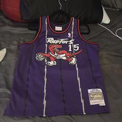 Vince Carter Toronto Raptors 1998-99 Purple Swingman Player Jersey
