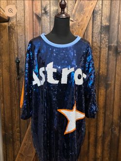 Houston Astros Inspired Sequin Jerseys - Tunic/Dress