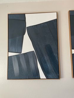 Kate and Laurel Sylvie Japandi framed canvas art set