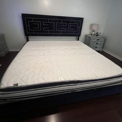 King Size Bed Frame With Mattress