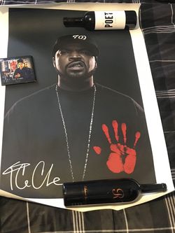 Signed Autograph /hand Print Ice Cube Póster