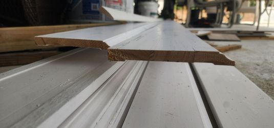 White Baseboard