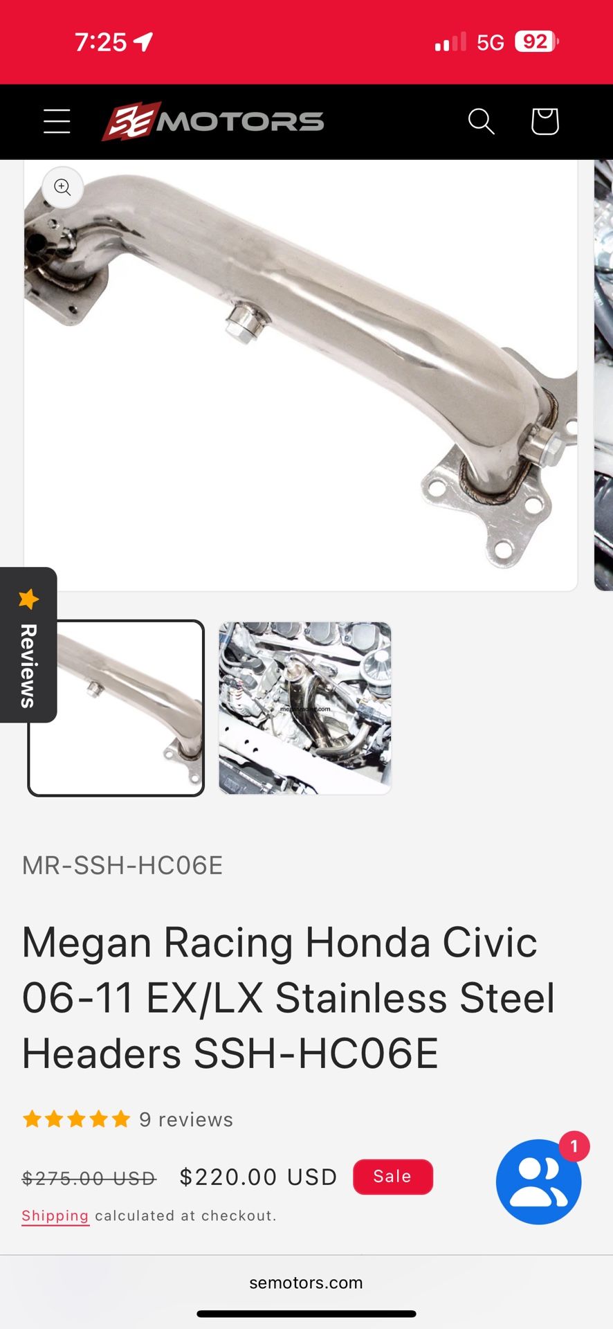 Honda Civic Header
