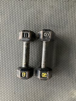 8lbs Dumbbells Weights Pair Set