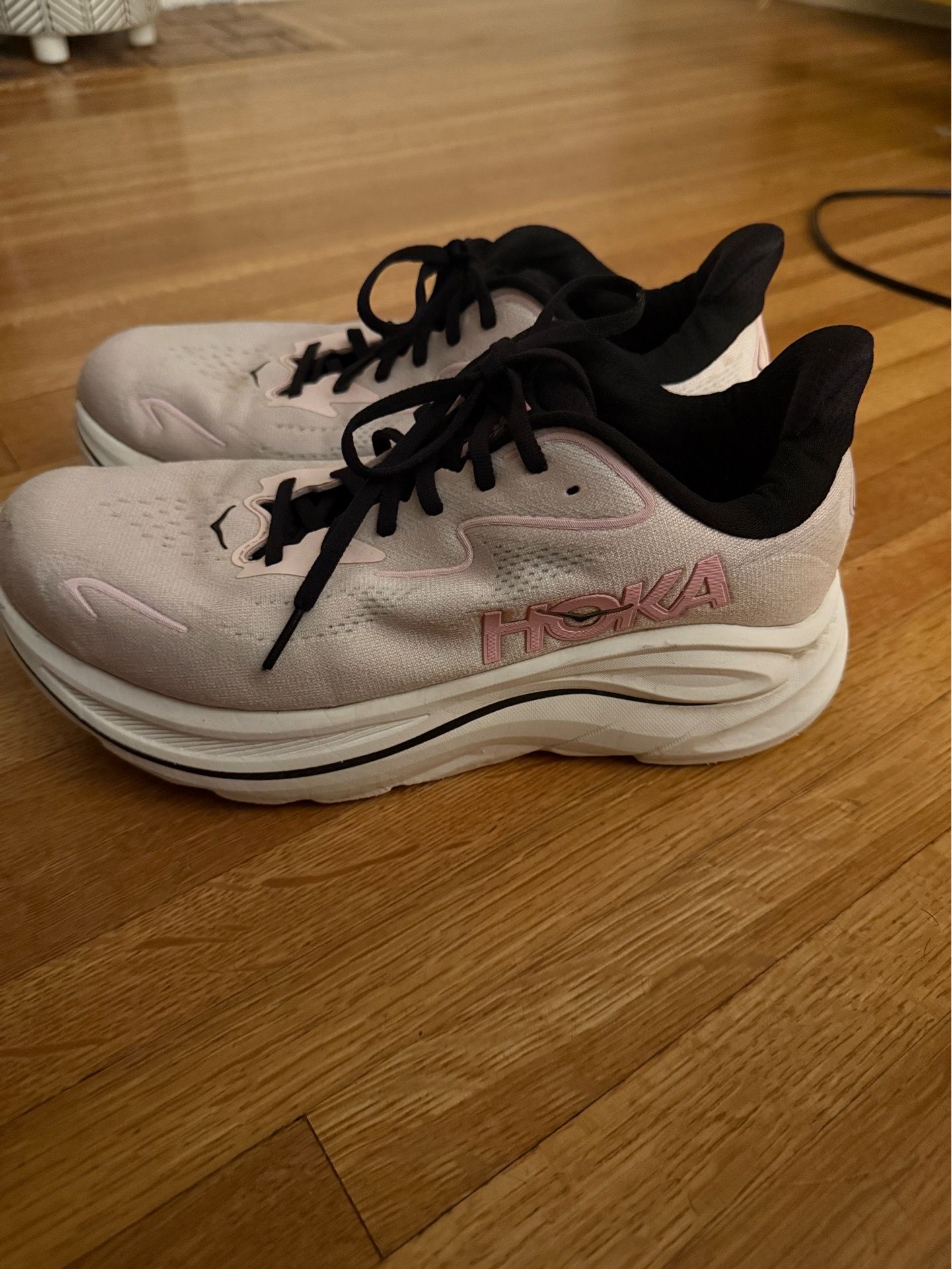 Pink Hoka Clifton 10.5 Wide