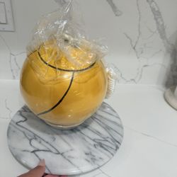Yellow Teather Ball With Cord