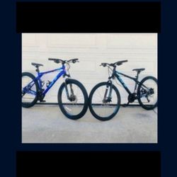 2 X GT Mountain Bikes Size Medium And Large Wheels 27.5 Speeds 24 Disc Brakes 690$ Both 