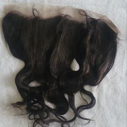 16" 14x4 Natural Color 100% Human Hair Body Wave Lace Frontal Piece 