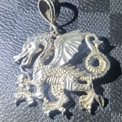 925 Silver Dragon Pendant 🐉