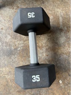 35 lb Hex Dumbbells