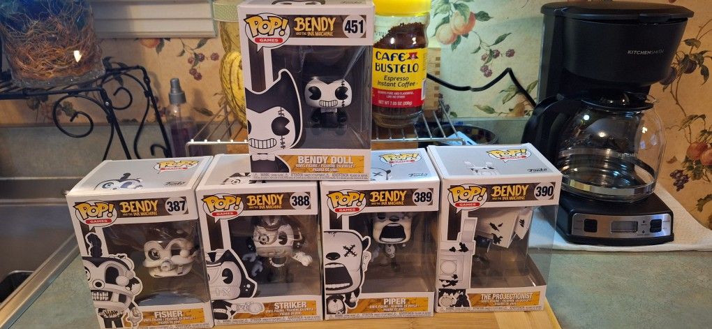 Bendy And The Ink Machine Pop Figures Full Collection