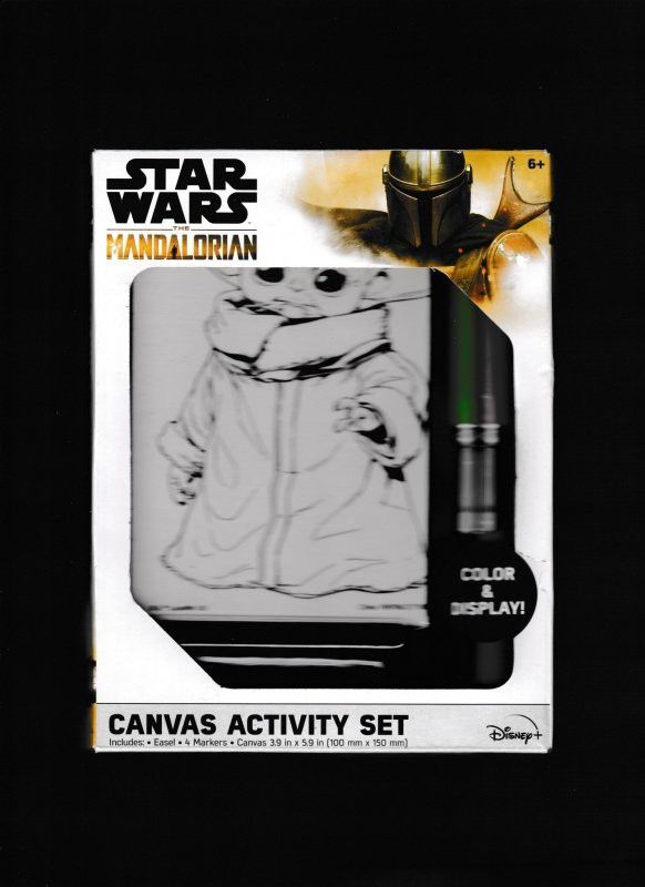 DISNEY STAR WARS | THE MANDALORIAN | CANVAS ACTIVITY SET | GROGU | BABY YODA | NEW IN BOX | FACTORY SEALED