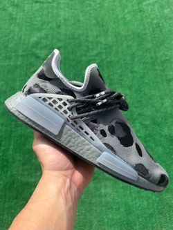 ADIDAS NMD HUMAN RACE x PHARRELL “ANIMAL PRINT - ASH” (Size 9.5, Men’s)
