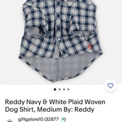 Reddy Brand  Flannel For A Dog. 