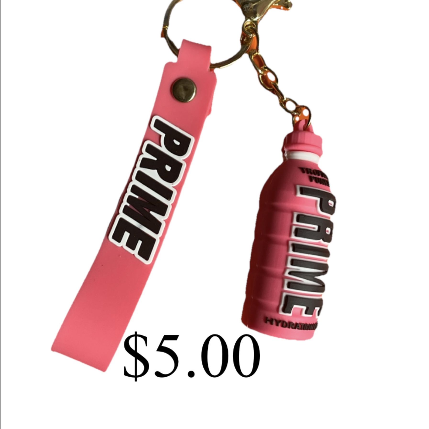 Prime Key Chain / Backpack Charm/ Pink