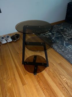 Glass Side Table