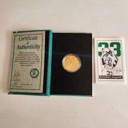Larry Bird Souvenir Coin Book