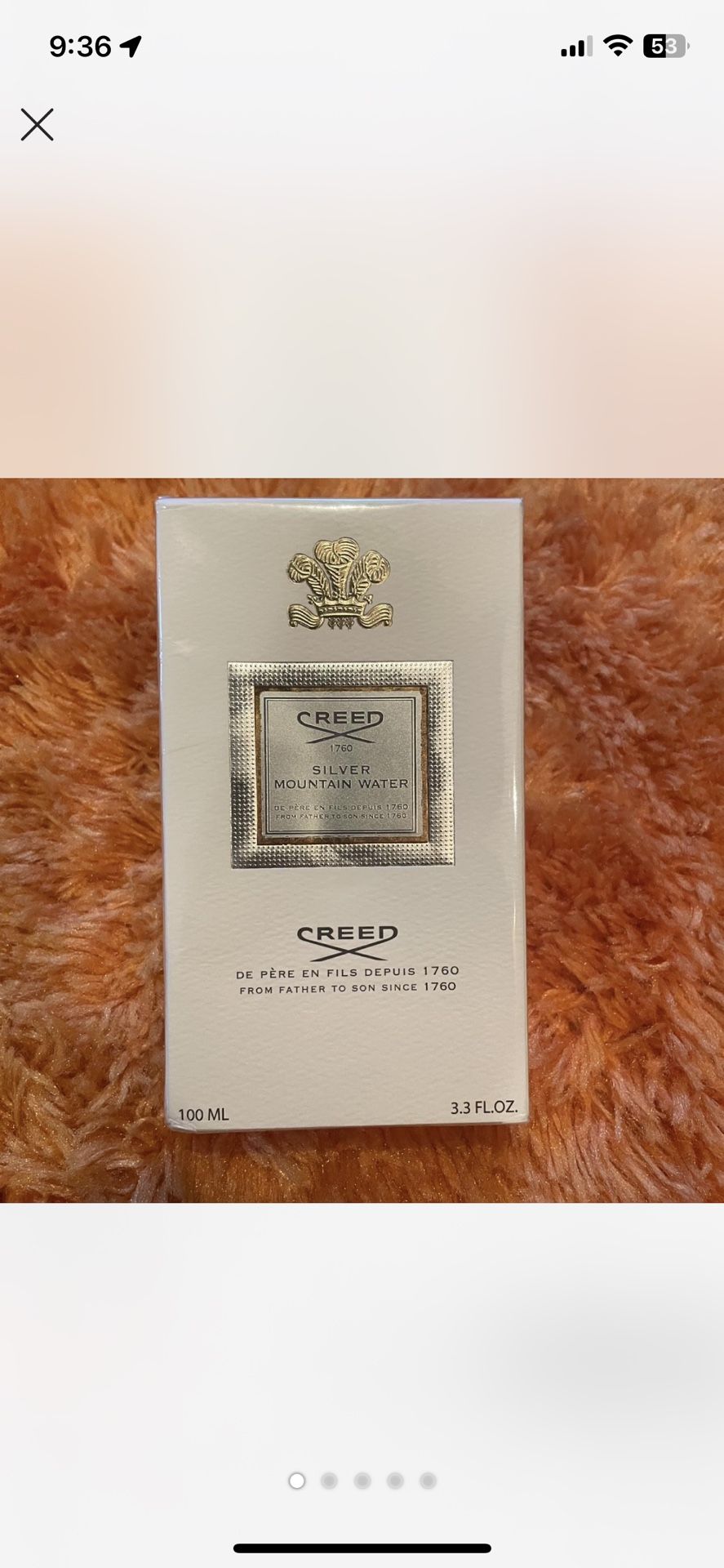 Creed Silver Mountain Water