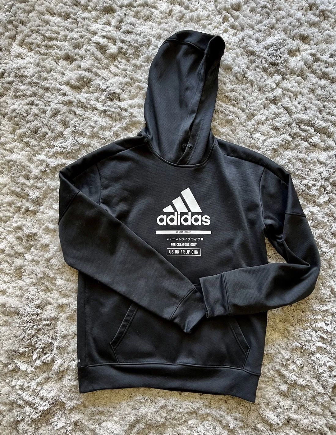 Adidas ClimaWarm 'Only The Best For The Athlete' Slate Black Hoodie Men's S