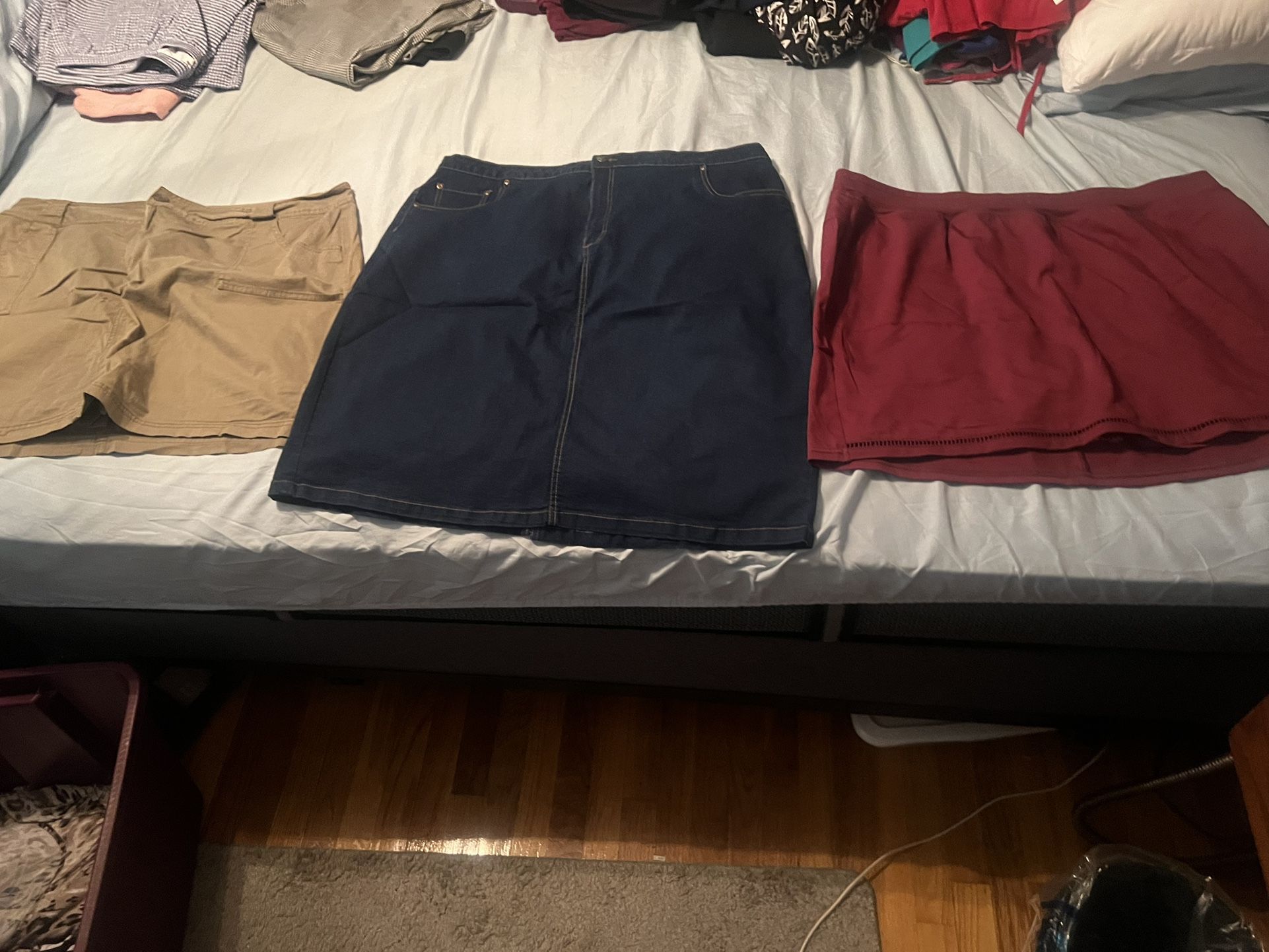 3 Woman’s Skirts Size 2XL . All 3 for 15 dollars