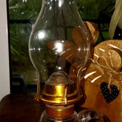 Vintage 11 In Tall Authentic Hurricane Lamp