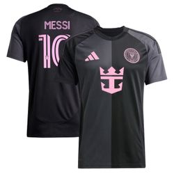 Lionel Messi #10 Inter Miami Black/ Pink 2025-2026 Jerseys Adidas New