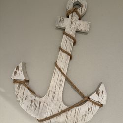 Wooden Anchor Wall Decor