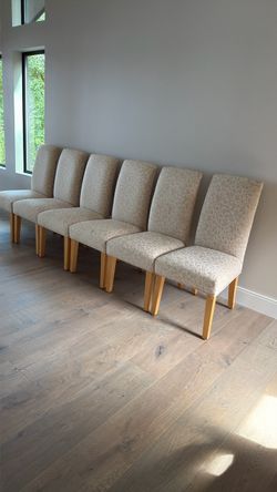 Set of 6 upholstered Deacon Dining Chairs