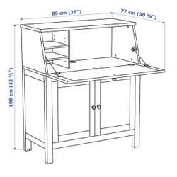 IKEA Grey/brown  Hutch Desk