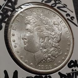 1882CC MIRROR DEEP EFFECT** BU GEM MORGAN SILVER DOLLAR UNC MS+++ RARE KEY COIN 