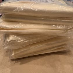 Dinner Table Party Satin Table Cloths, Rectangular Table, 102 Inches Long 8 Pieces In All