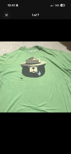 Green Smokey Bear Graphic T-Shirt