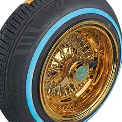 13x7 All Golds Wire Wheels Lowrider 