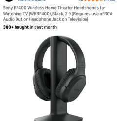 New Sony Wireless Headphones For TV/Home Theater