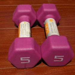 Brand New CAP Neoprene Dumbbells - 5 lbs (pair), 10 lbs total