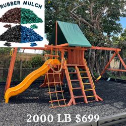 Rubber Mulch For Playground And Landscaping Design Metal Free