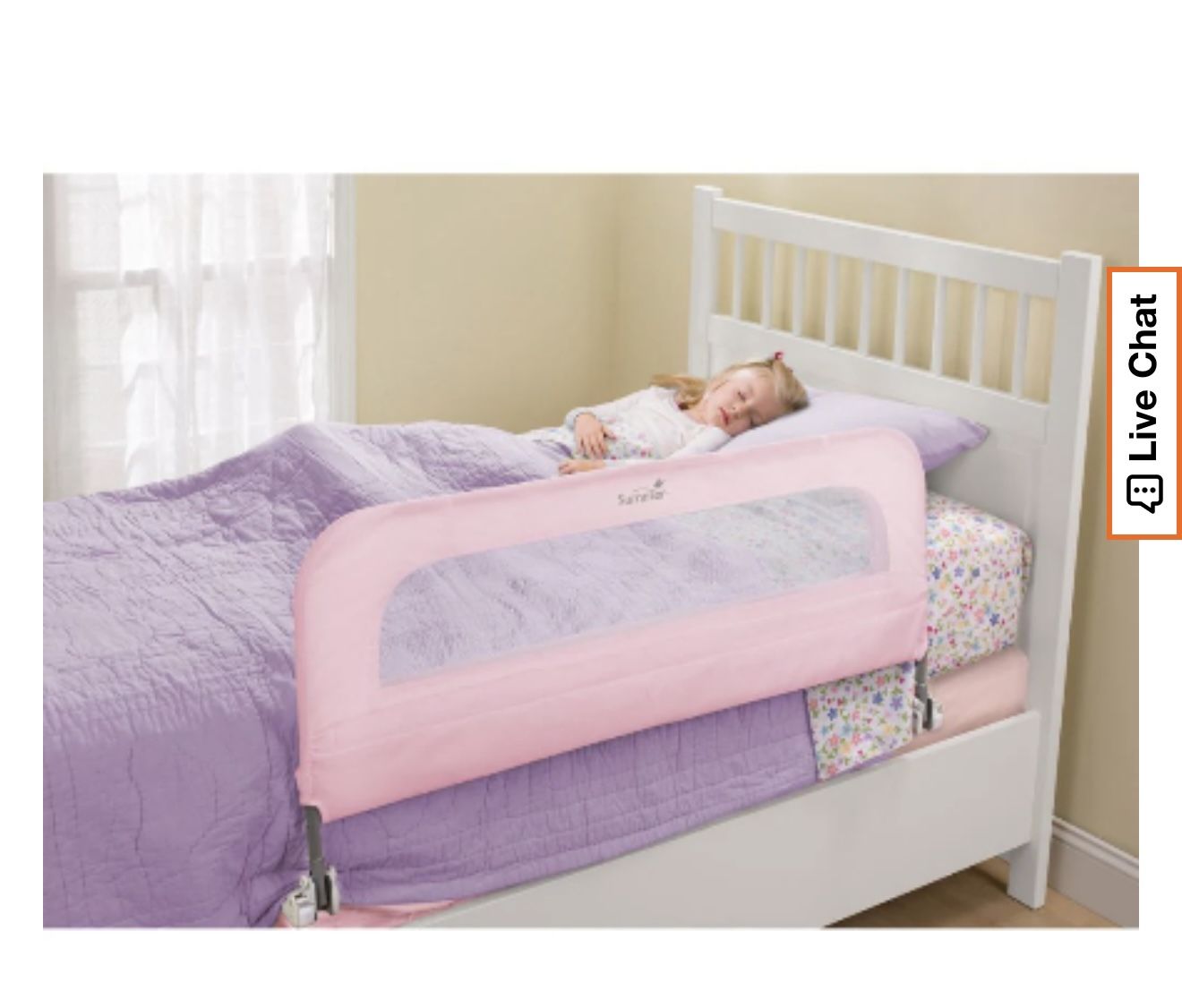 Summer Infant Pink Swing Down Bed Rail - kids