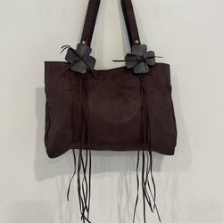 Elegant Brown fake Suede Tote Bag quantity 5/ $2 Each 