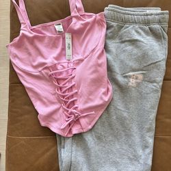 PINK Victoria Secrets set L/XL BNWT