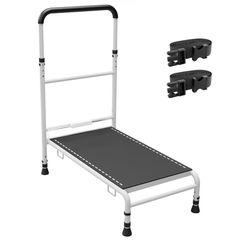 NEW! Bedside Step Stool with Motion Sensor LED Light: Adjustable Bed Assist Handle Assist Grab Bar
